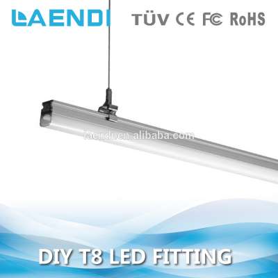 shopping mall hypermarket led t8 30w 4000K IP22 led linear light